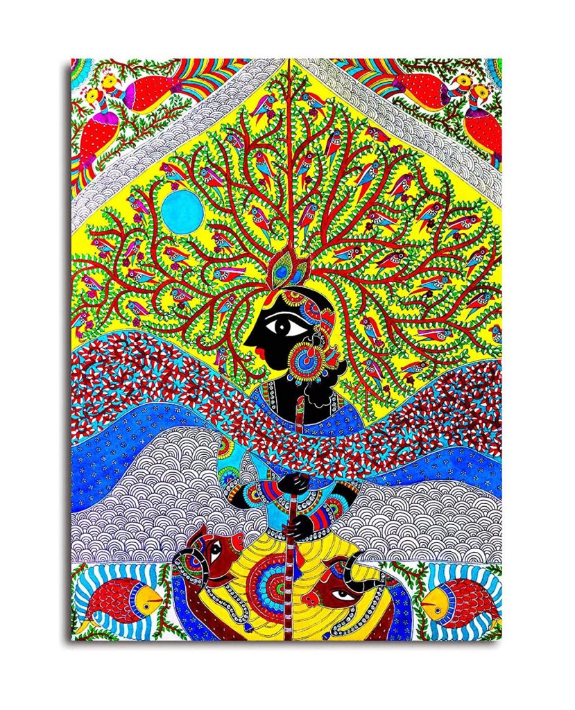 Vibrant Madhubani Art Paintings on Amazon India